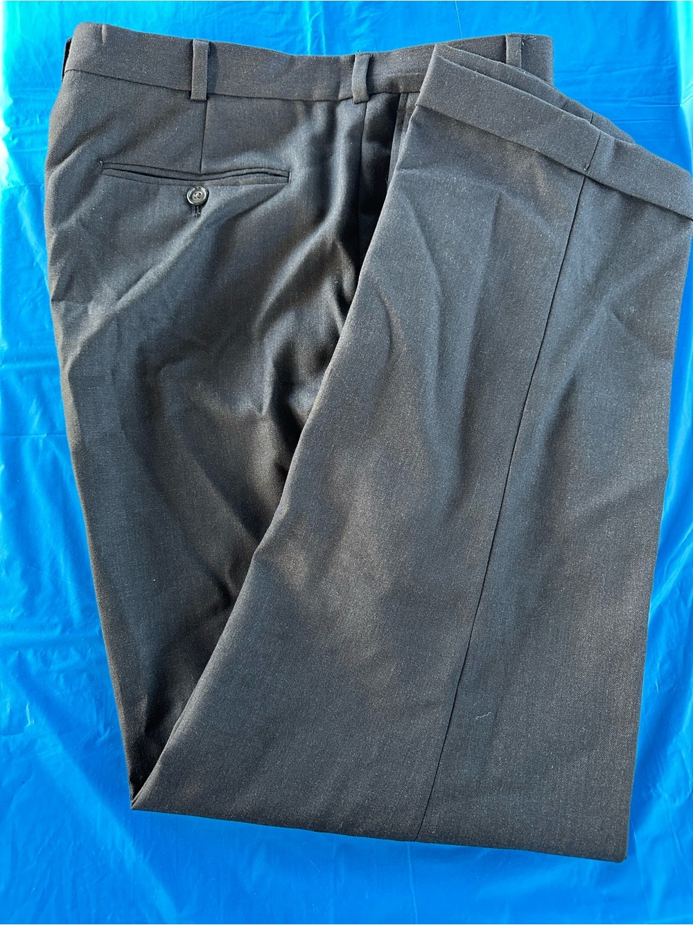 Lands' End Traditional Fit Black Dress Pants